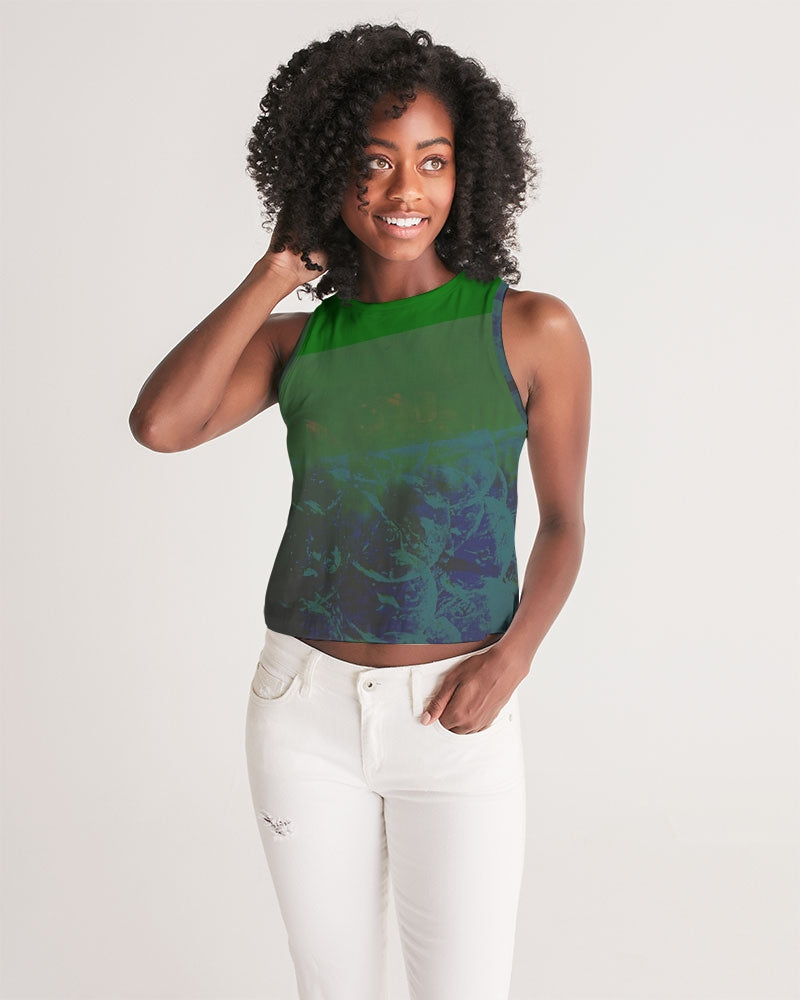 Green Danube Women's Cropped Tank