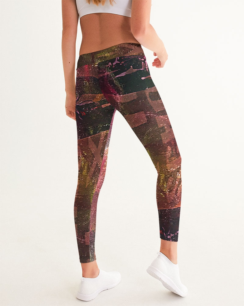 Women's 'Flowered Bikes' Yoga Pants