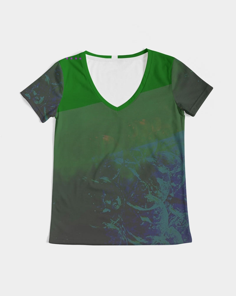 Green Danube Women's V-Neck Tee