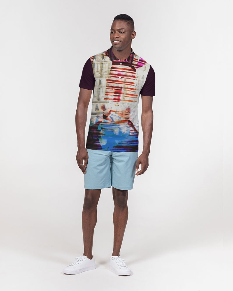 TubeWich Men's Slim Fit Short Sleeve Polo