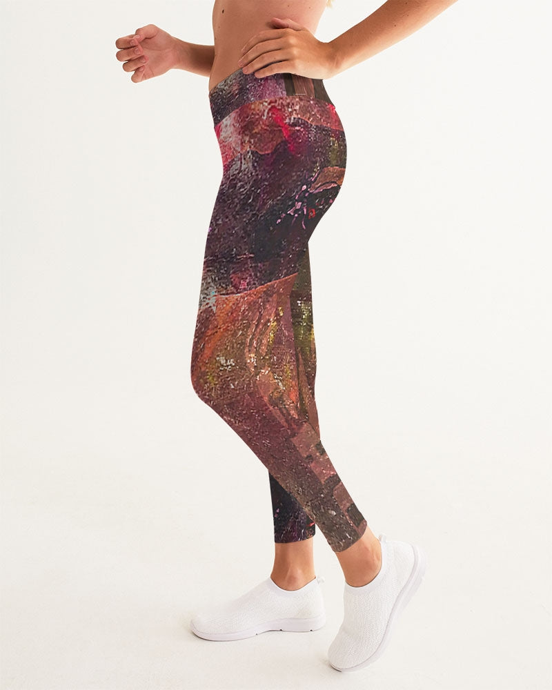 Women's 'Flowered Bikes' Yoga Pants