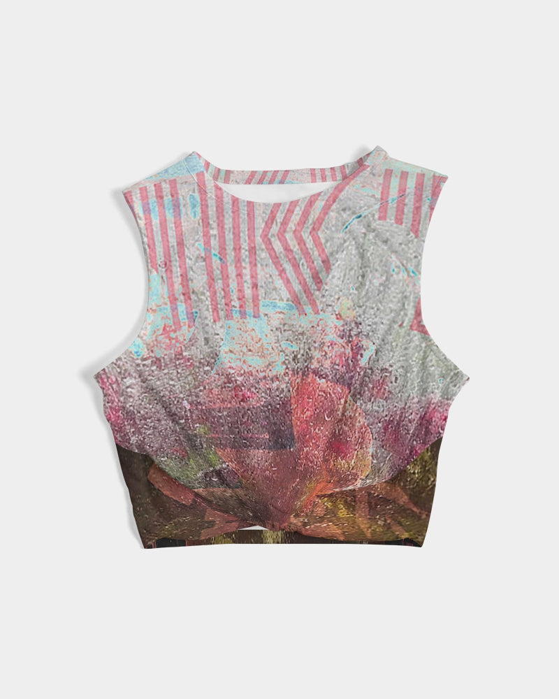Flowered Bikes Women's Twist-Front Tank