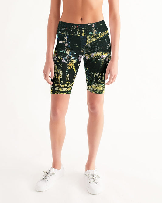 Rock Concert Women's Mid-Rise Bike Shorts