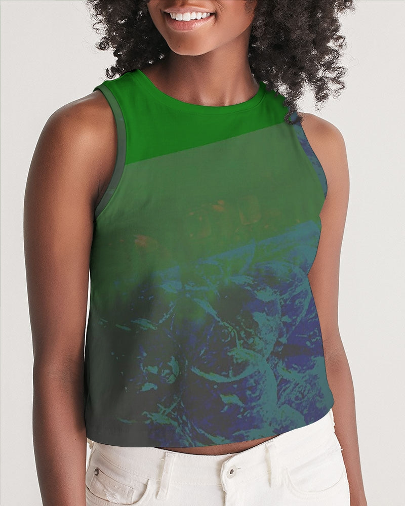Green Danube Women's Cropped Tank