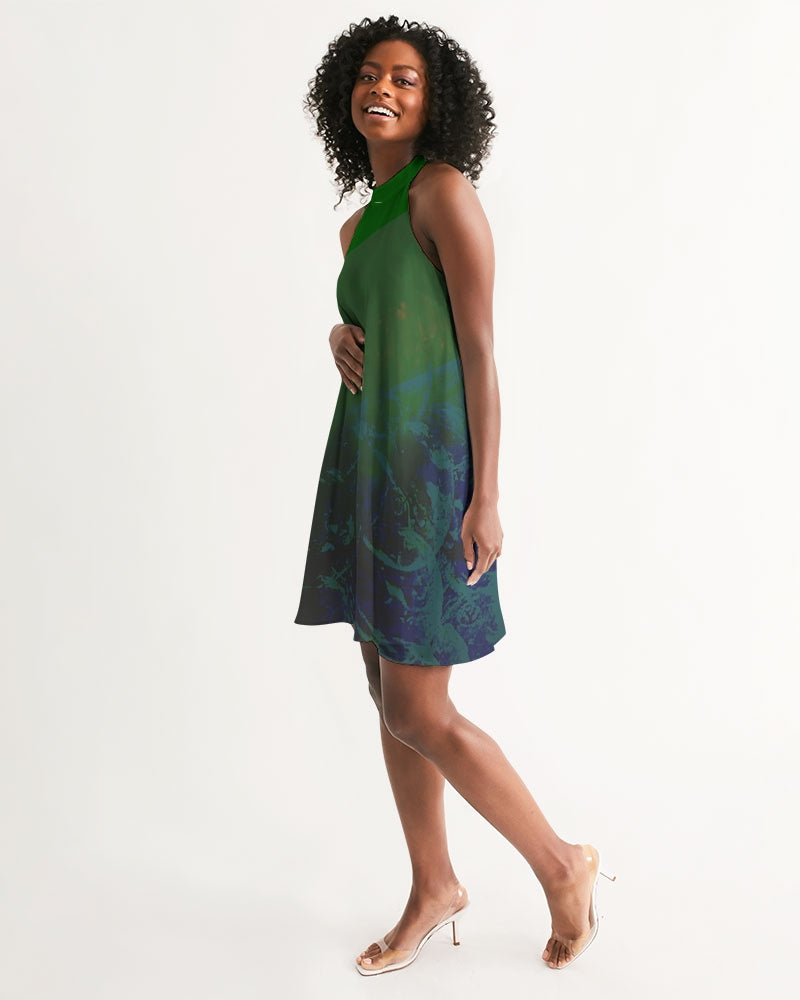 Green Danube Women's Halter Dress