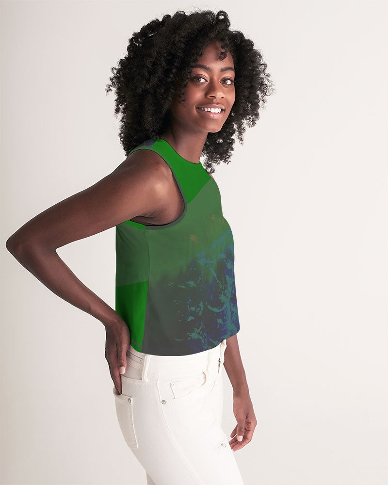 Green Danube Women's Cropped Tank